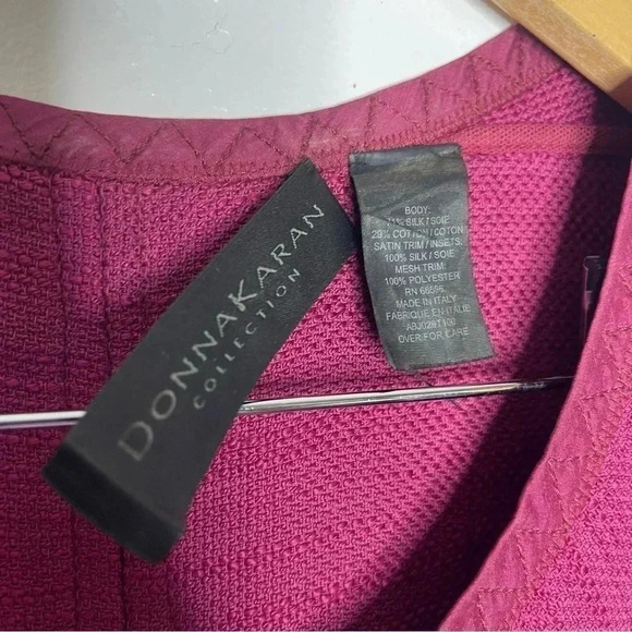 Donna Karen Purple Button Up Blazer Jacket Size Medium - Picture 6 of 7